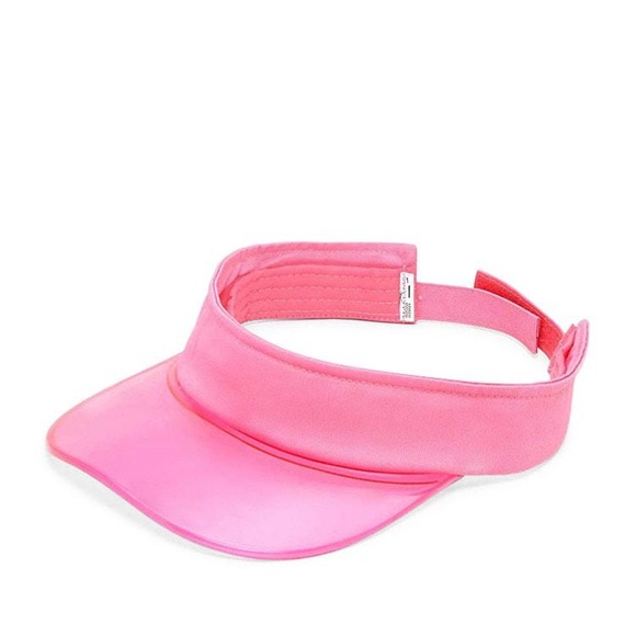 Hot Pink Clear Plastic Visor | Poshmark